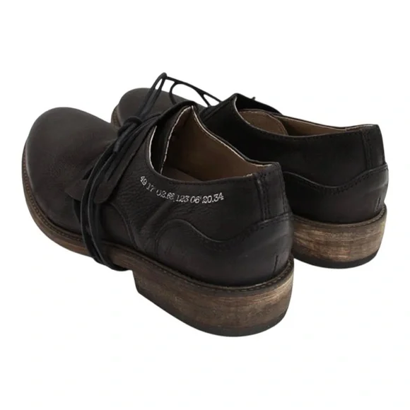 John Fluevog Warde Black Leather Oxford Unisex Handcrafted Shoes Men’s 7 Women 9 - Picture 2 of 16